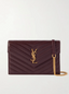 Parisian Luxe Envelope Bag – Mini Red Chain