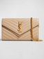 Parisian Luxe Envelope Bag – Mini Red Chain